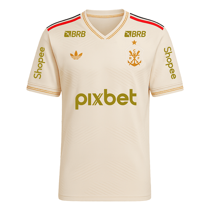 Camisola Flamengo Terceira 25/26 Patrocinios