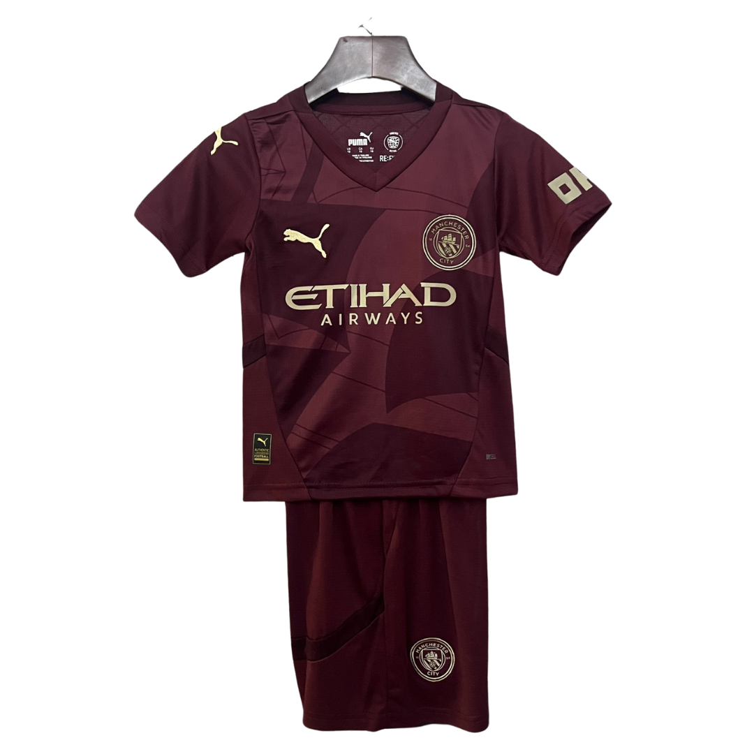 Conjunto Criança Manchester City Terceiro 24/25