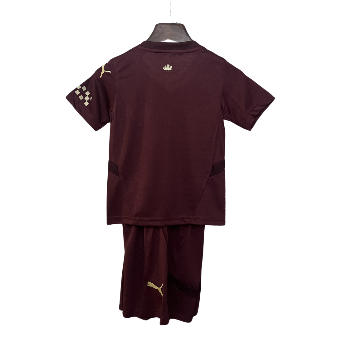 Conjunto Criança Manchester City Terceiro 24/25