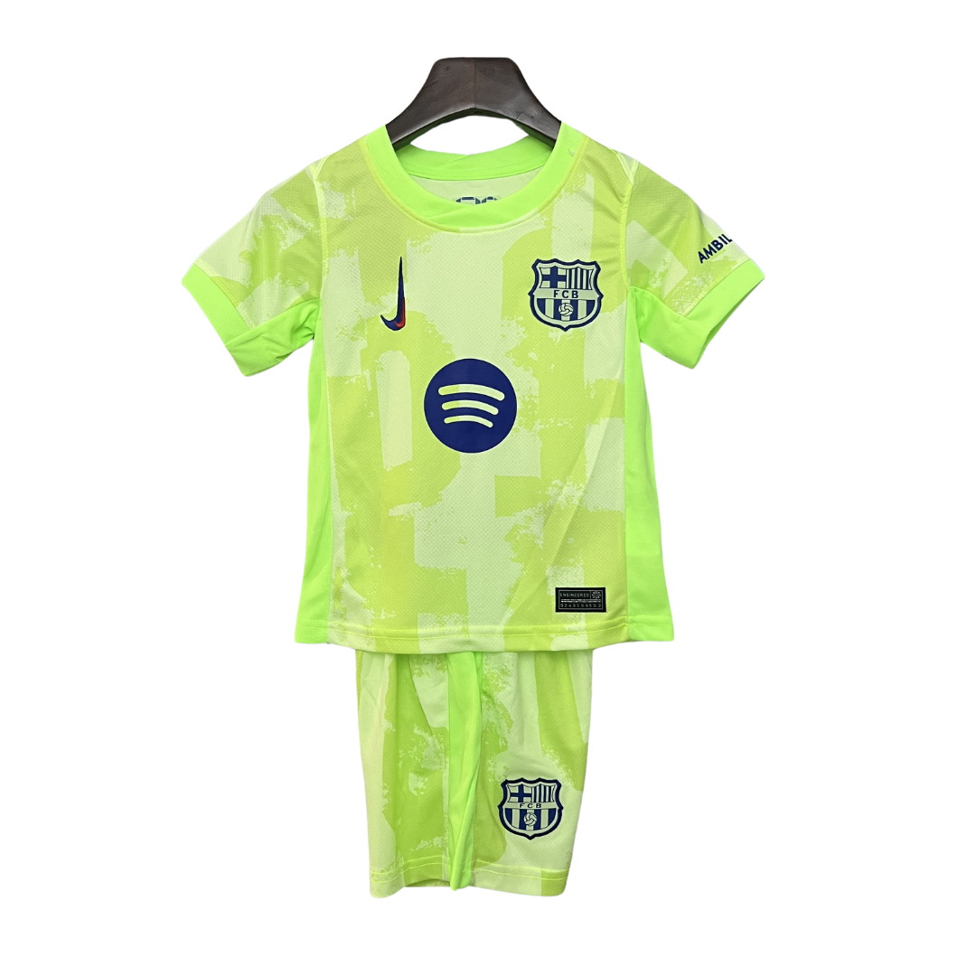 Conjunto Criança Barcelona Terceiro 24/25