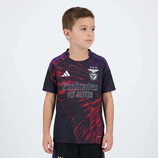 Conjunto SL Benfica Quarto Equipamento 2025-2026 Criança