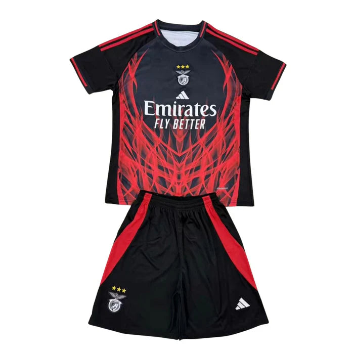 Conjunto Benfica 2024-2025 Criança - Preta