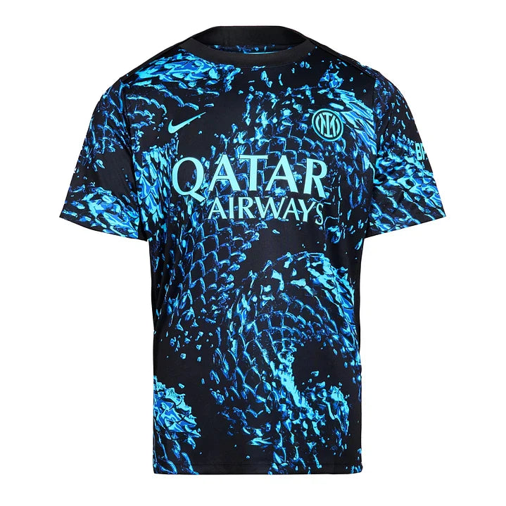 Camisola Inter de Milão Aquecimento Preto 2025-2026