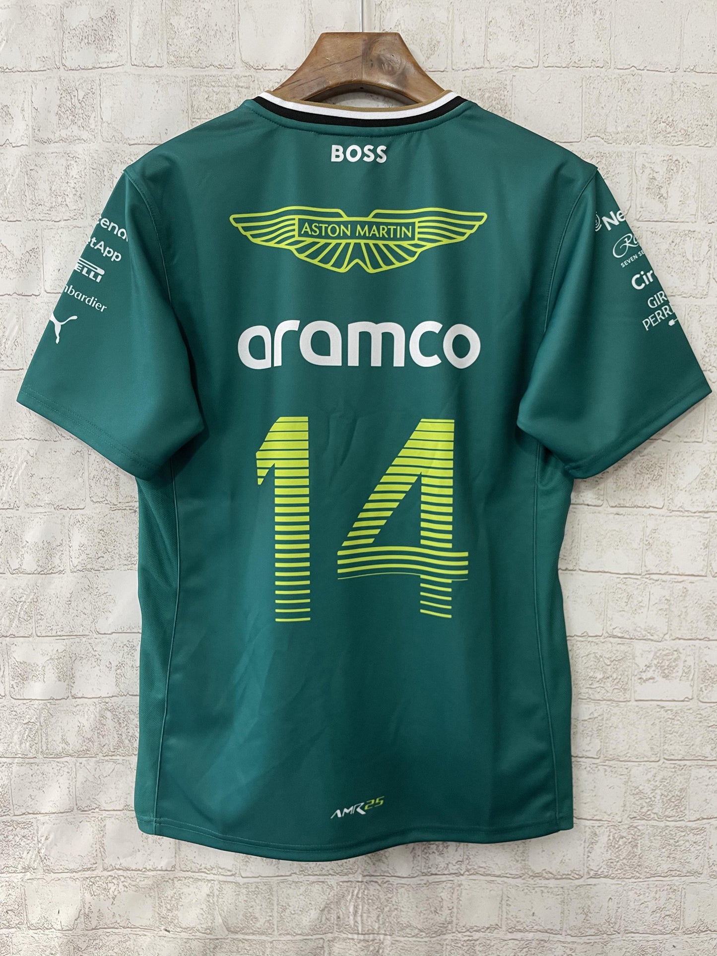 CAMISOLA F1 ASTON MARTIN 2025 - Nº14 VERDE