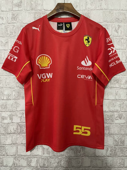CAMISOLA F1 FERRARI 2024 F1 shirt RED #55