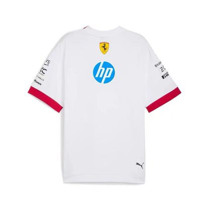 CAMISOLA F1 FERRARI 2025 T-SHIRT - BRANCA