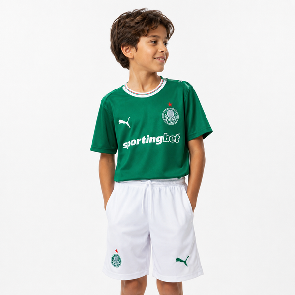 Conjunto Palmeiras Principal Equipamento 26/27 - Criança