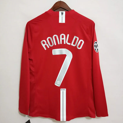 Camisola Man Utd Final UCL 07/08 Retro - Manga Comprida